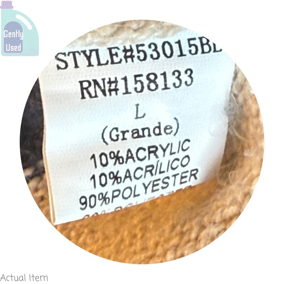 Betsey’s Boutique Shop Animal Leopard Print Cardigan Sweater Size Large - Picture 4 of 6